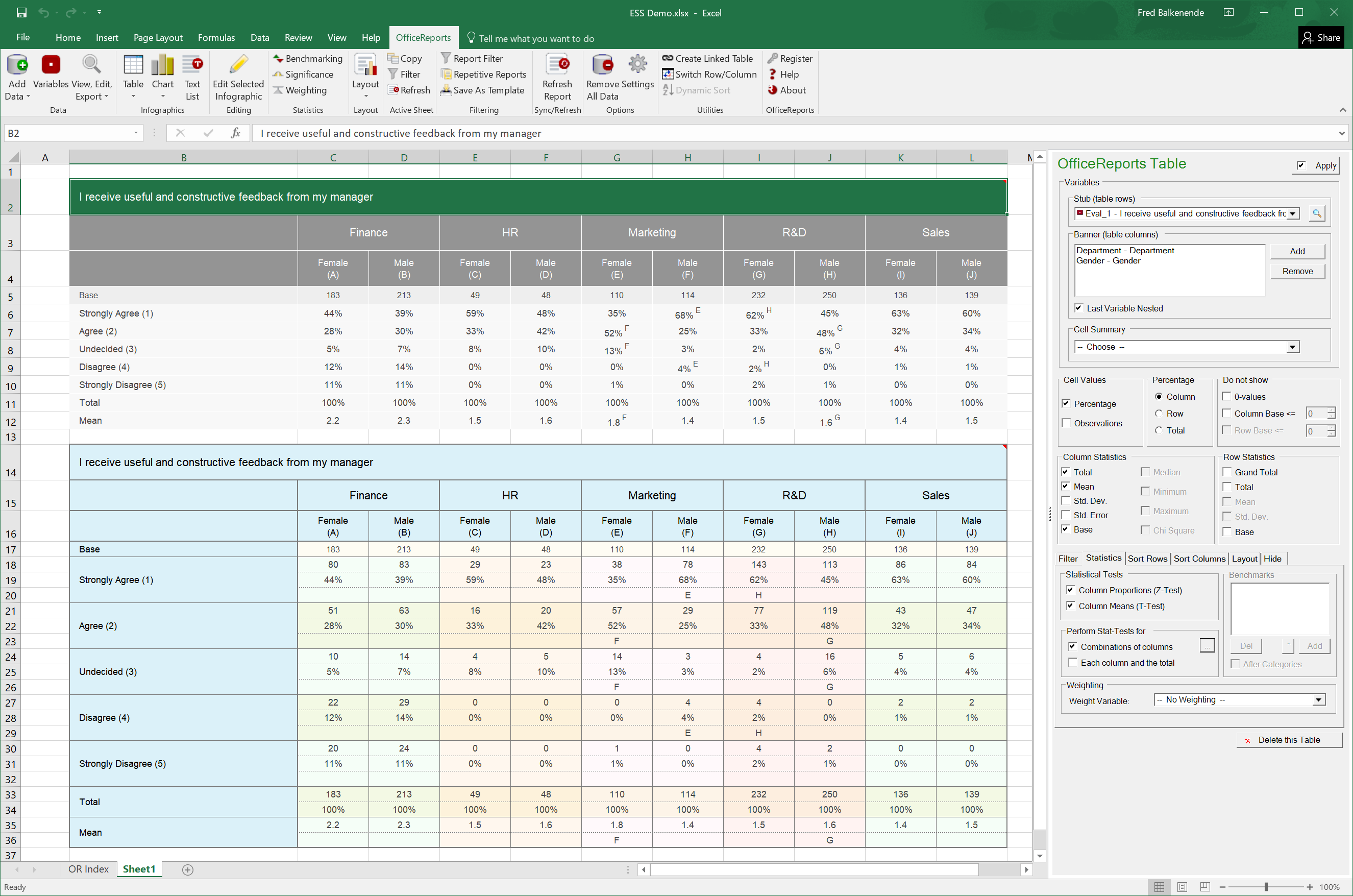 Easy Reporting On Qualtrics Survey Data In Excel